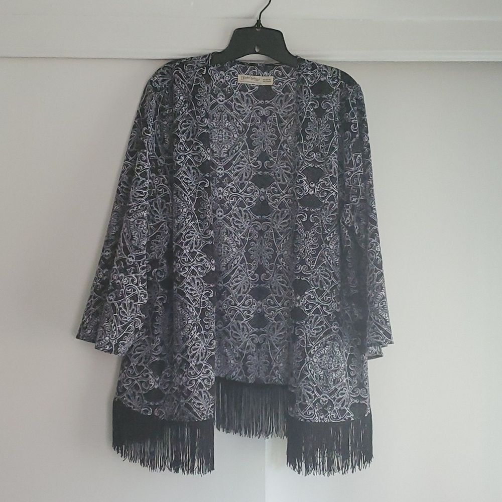 Cover up, XL, light jacket, fringed like new